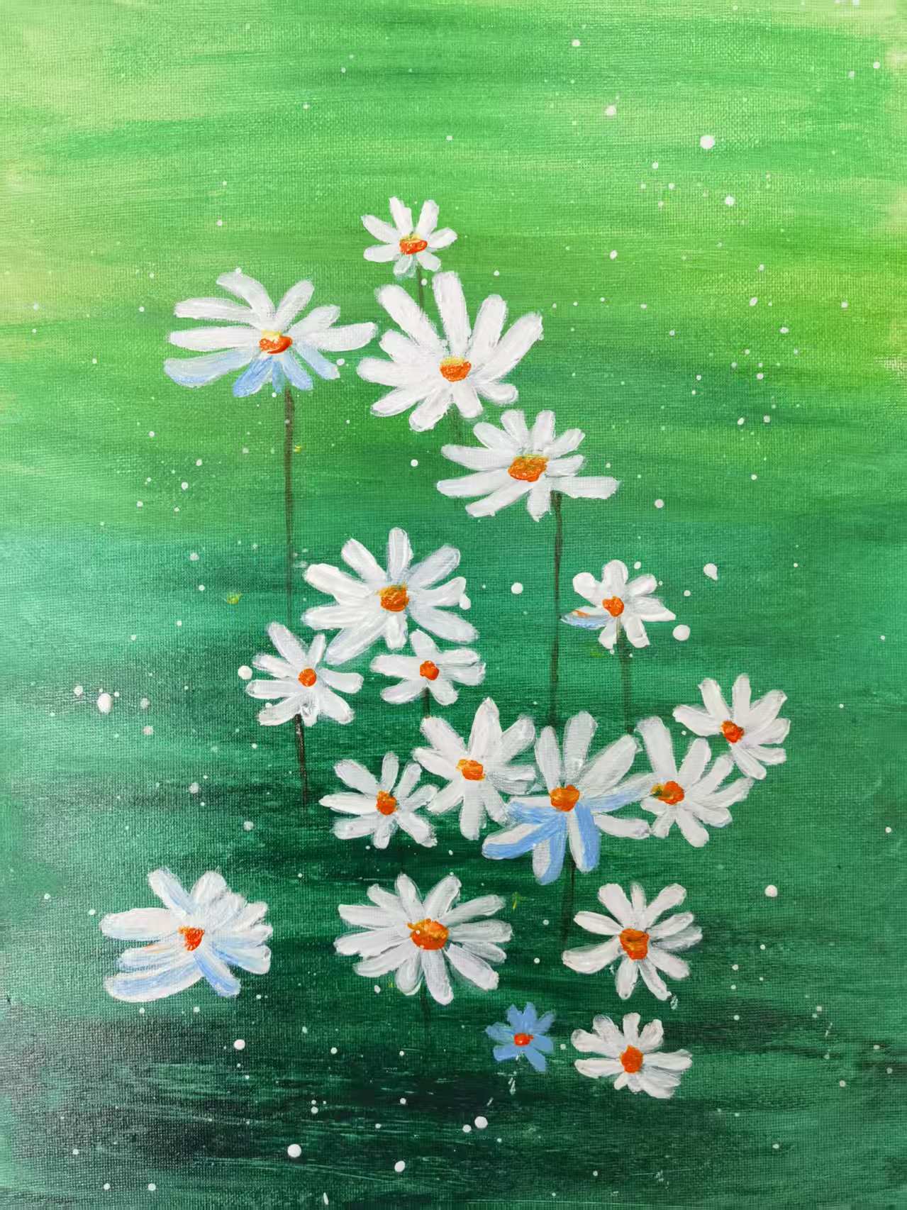 雏菊在绿夜里数星星